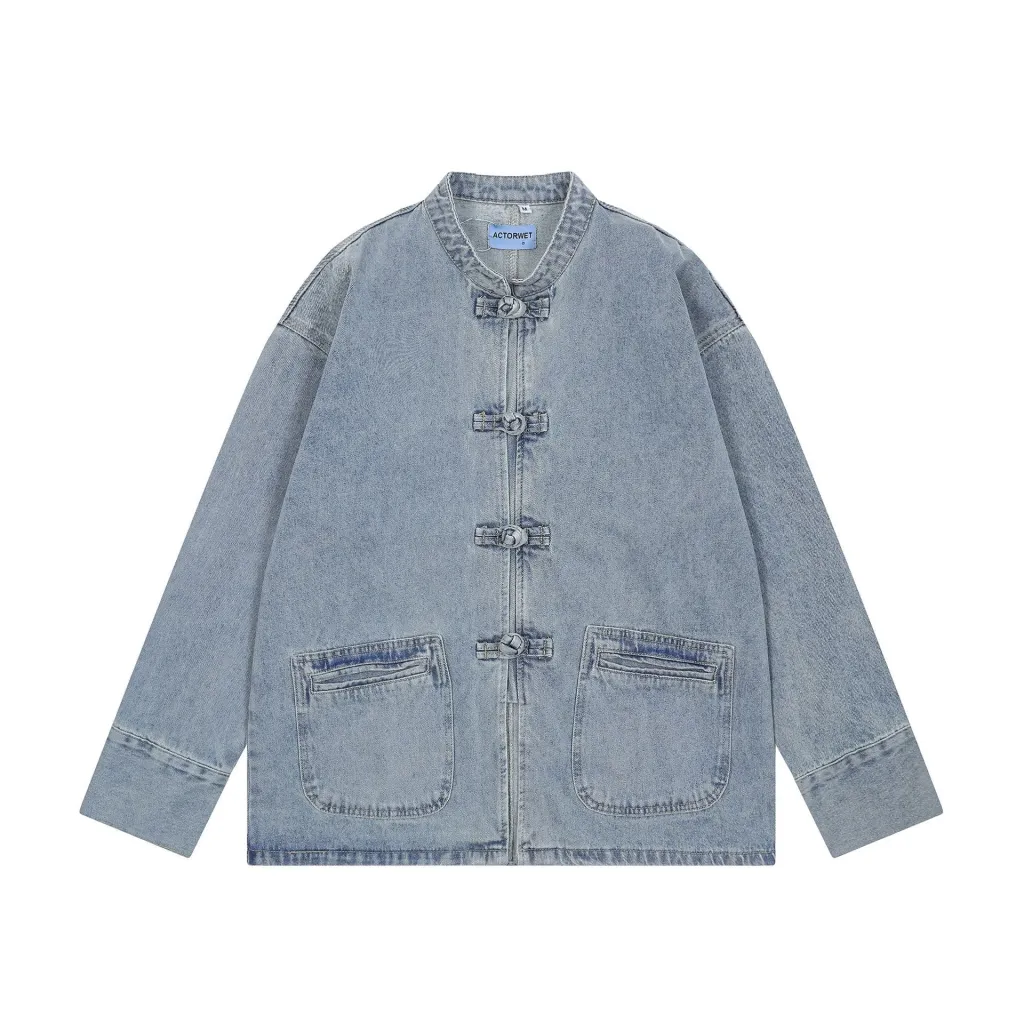 Denim Coat Women's Jacket Small High-grade Shirt - Blue