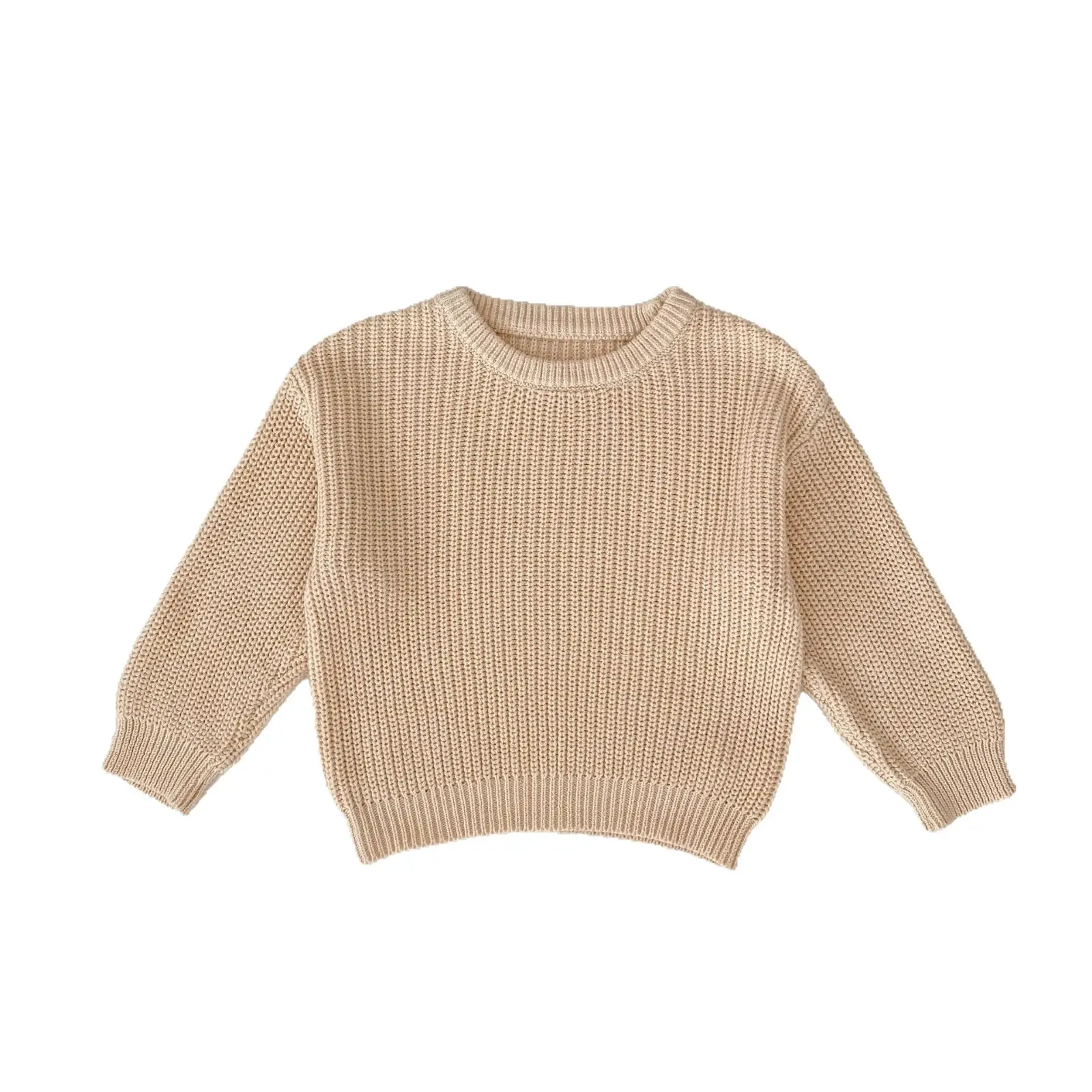 Infant Long Sleeve Round Neck Sweater Autumn Top