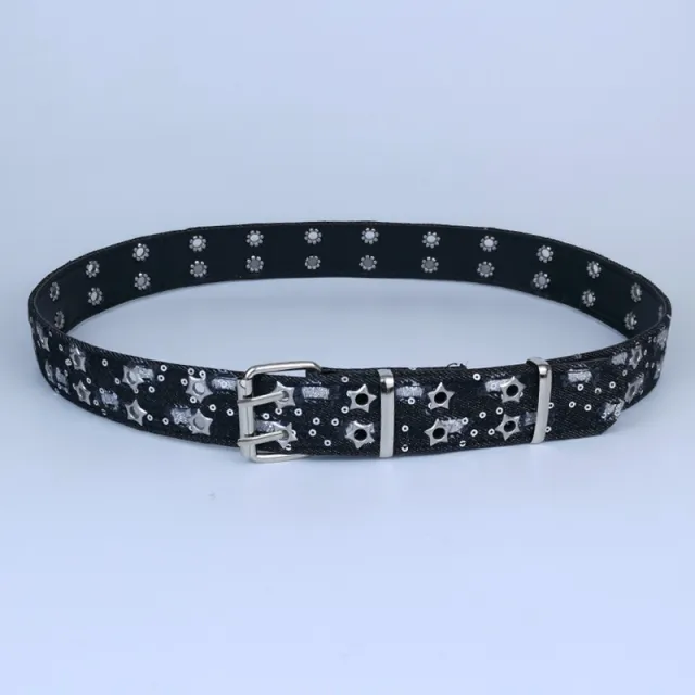 Casual Edgy And Stylish Jeans With A Sassy Belt For Women Black - Shop at LoveMi