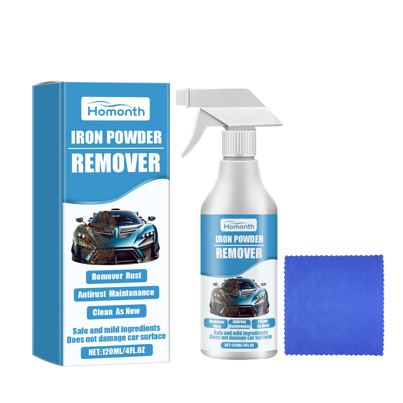 Car Paint Tire Iron Powder Rust Remover - Image 4