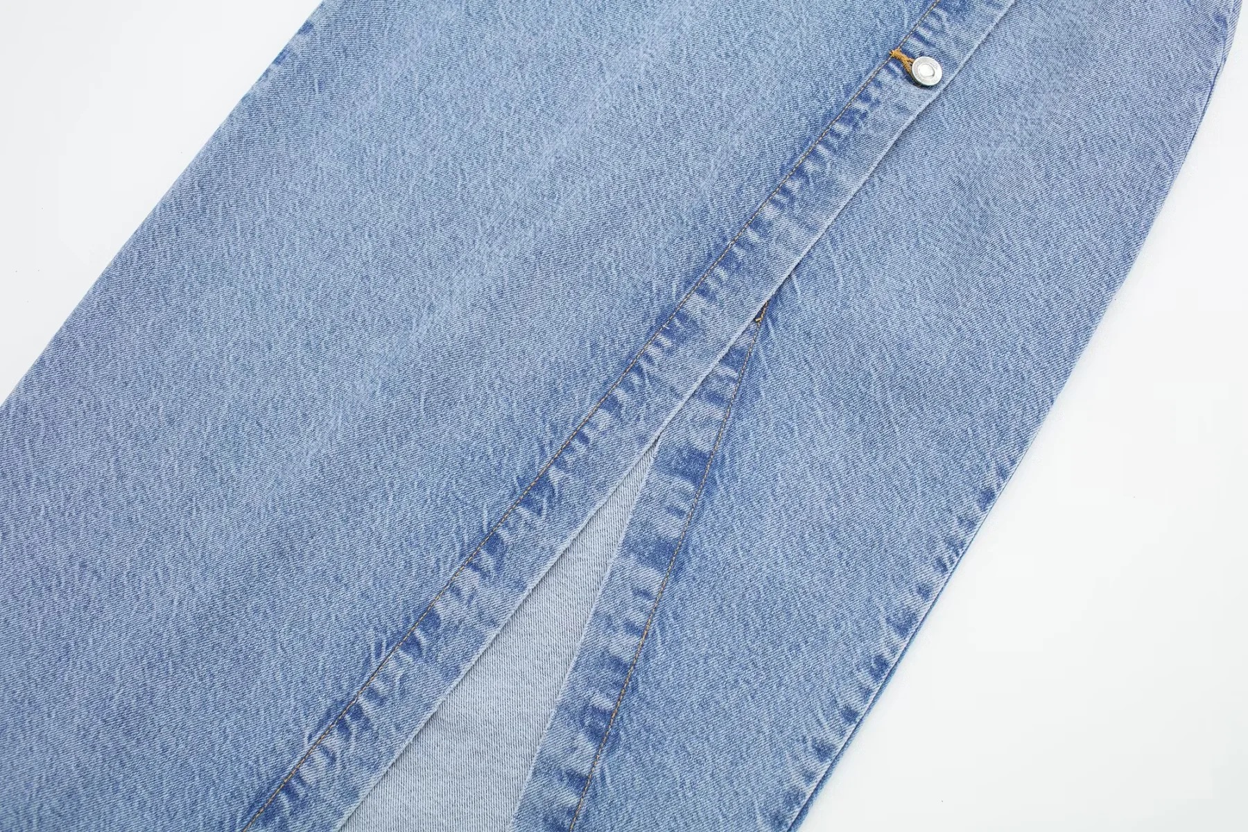 Summer Fashion High Waist A- Line Split Denim Skirt For Women