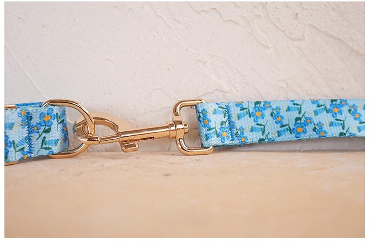 Hardware Buckle Pet Dog Collar Leash Set detail photo 3
