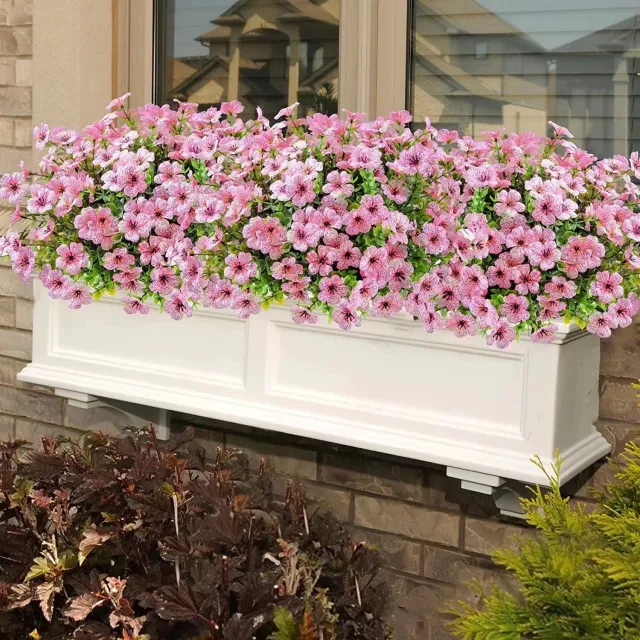 Artificial Flower Violet Eucalyptus Little Flower Arrangement Pink - Shop at LoveMi