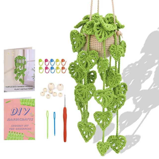 Decorative Plant Crochet Hook Material Package Pendant Monstera - Shop at LoveMi