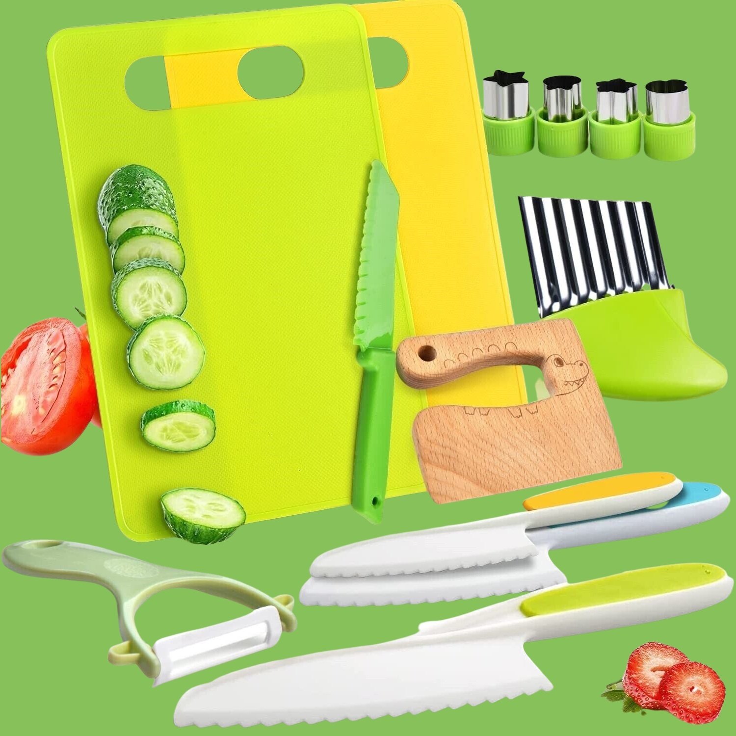 Children’s Vegetable Cutting safe Knife Set, kitchen toys