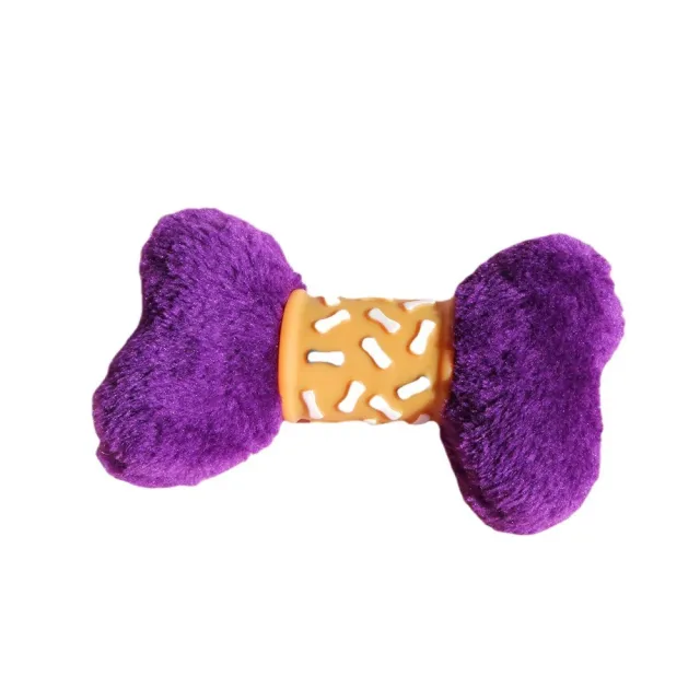 Pet Plush Vinyl Bone Bite Sound Toy Purple - Shop at LoveMi