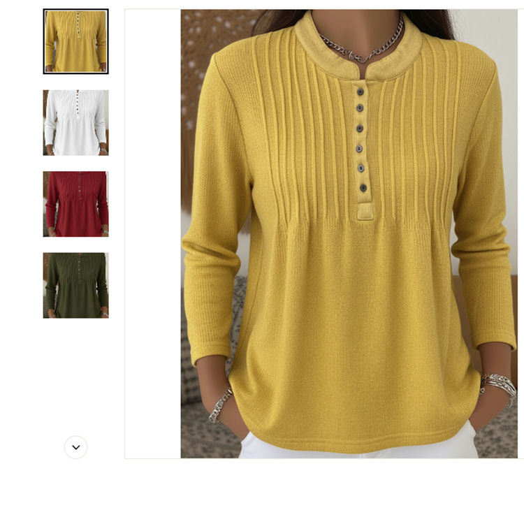 Womens Casual Crew-neck Knit Top