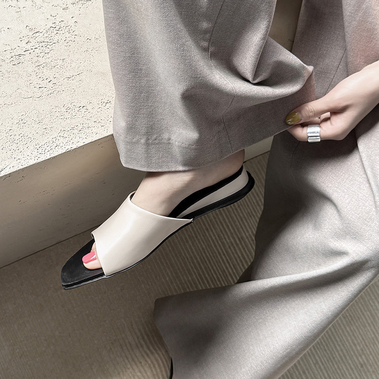 Soft-sole Sheepskin Slippers For Women Suitable For Outdoor Wear