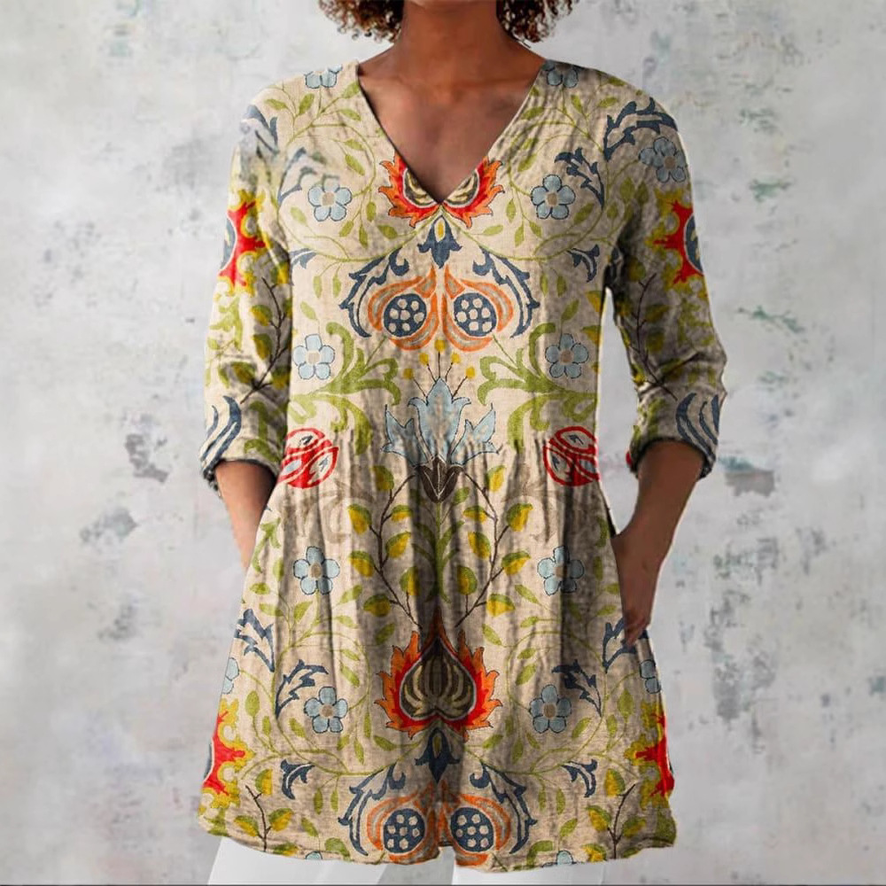 Women's European And American 3D Digital Printing Top