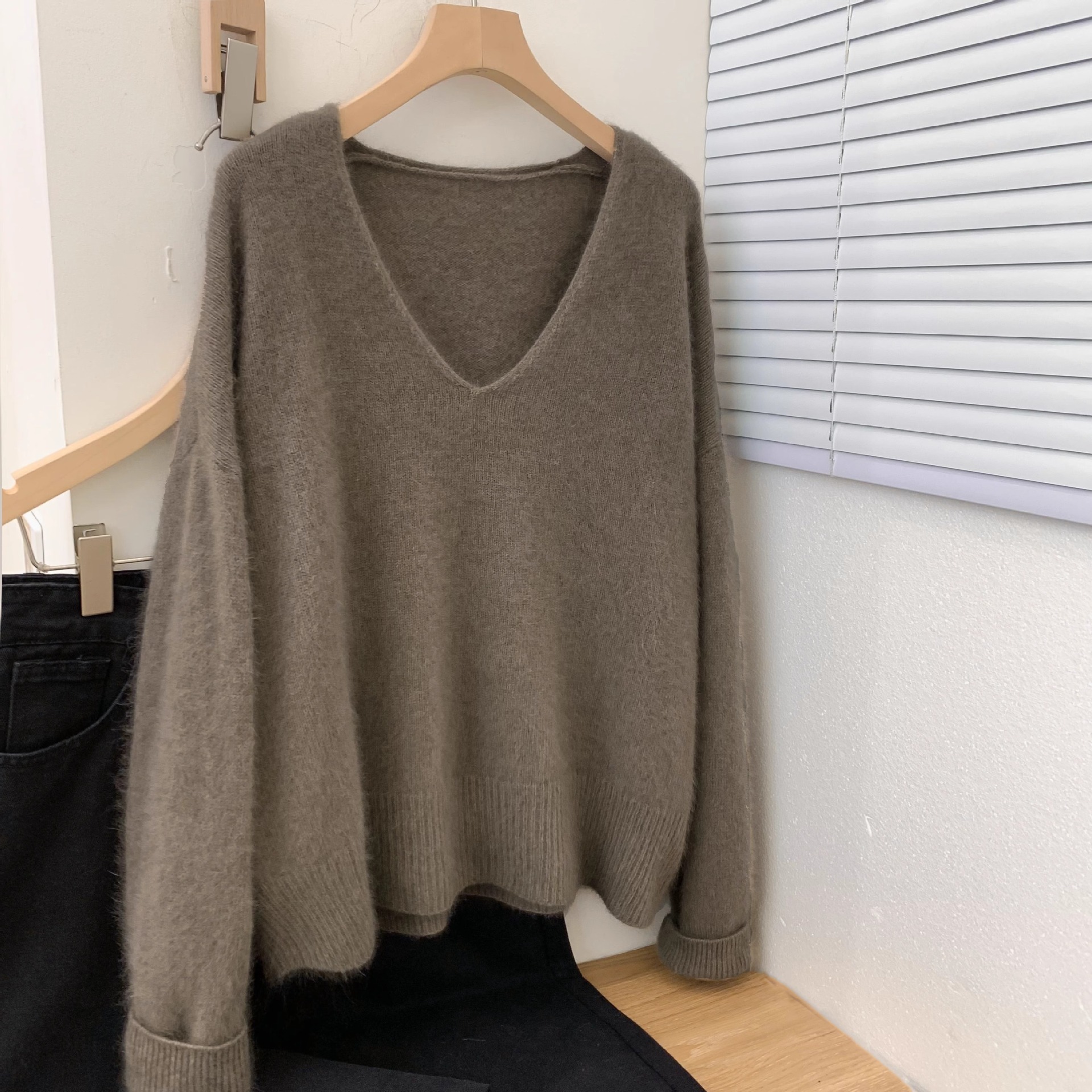 V Neck Baselayer Pullover Sweater For Women 2