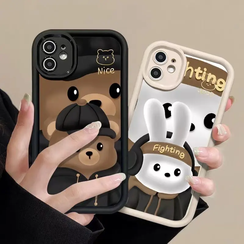 Cool Cute Bear Phone Case Personality