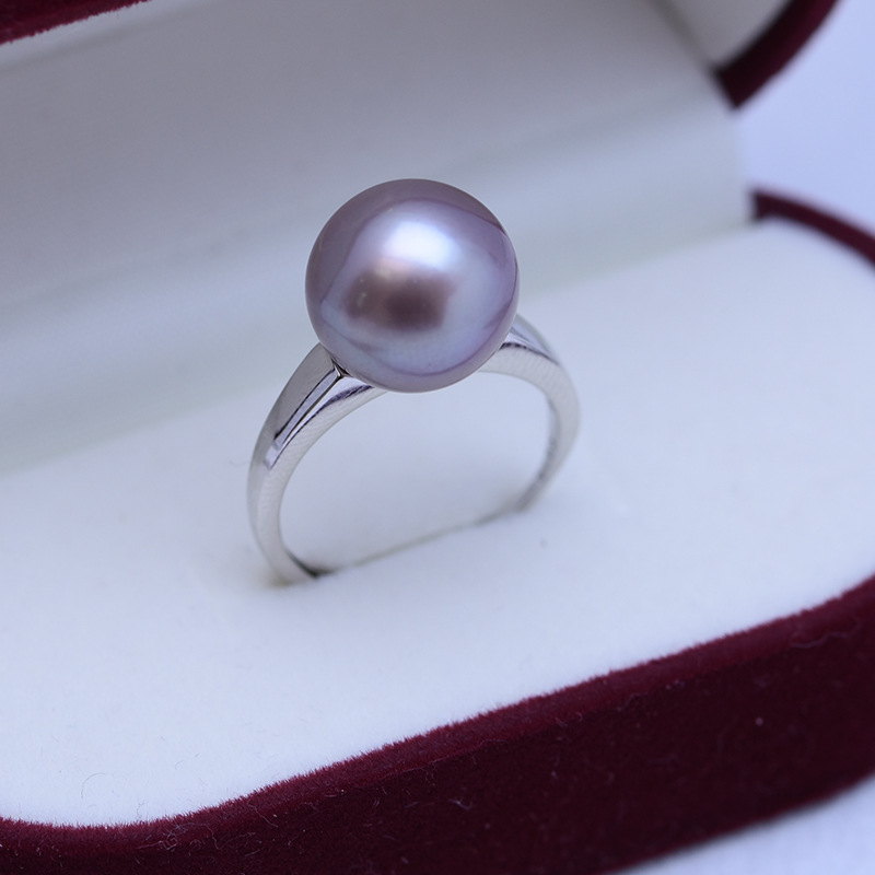 S925 Silver Purple Pearl