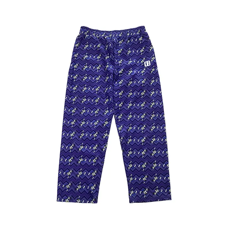 Cartoon Painted Print American Men's Straight Exercise Casual Pants