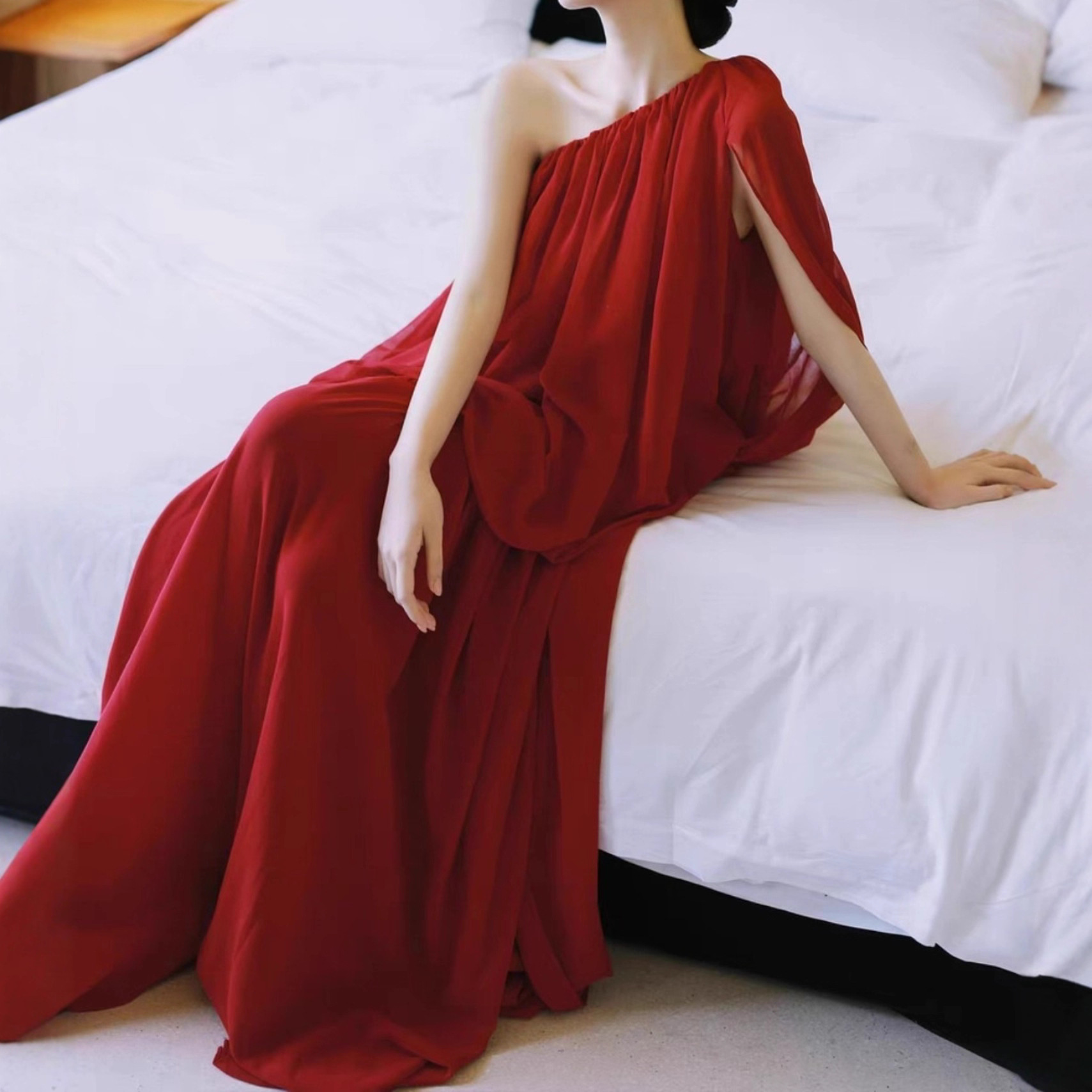 Sleeveless A-Line Long Dress, picture 4 of 5