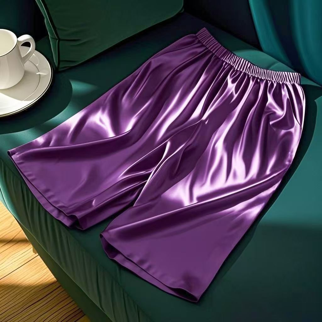 Thin Loose-fit Plus-size Home And Casual Comfortable Summer Solid Color