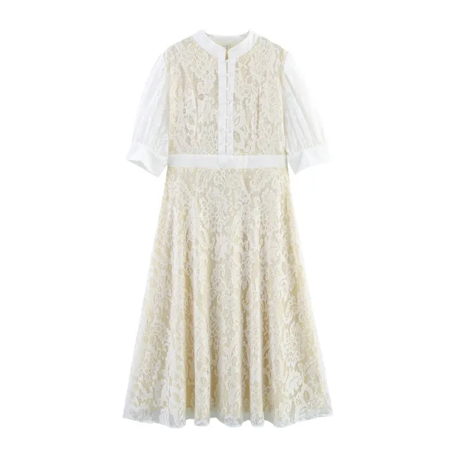 European And American Elegant Lace Waist tight Dress Sweet And Fresh - Shop at LoveMi