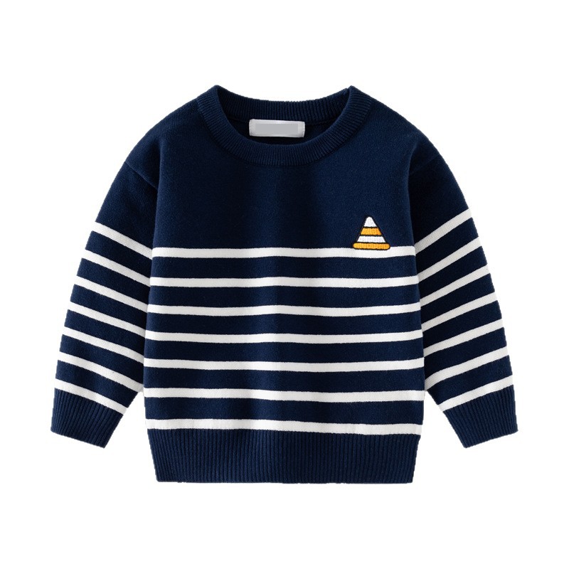 Boys Fine-striped Crew-neck Sweater Top — foto 4