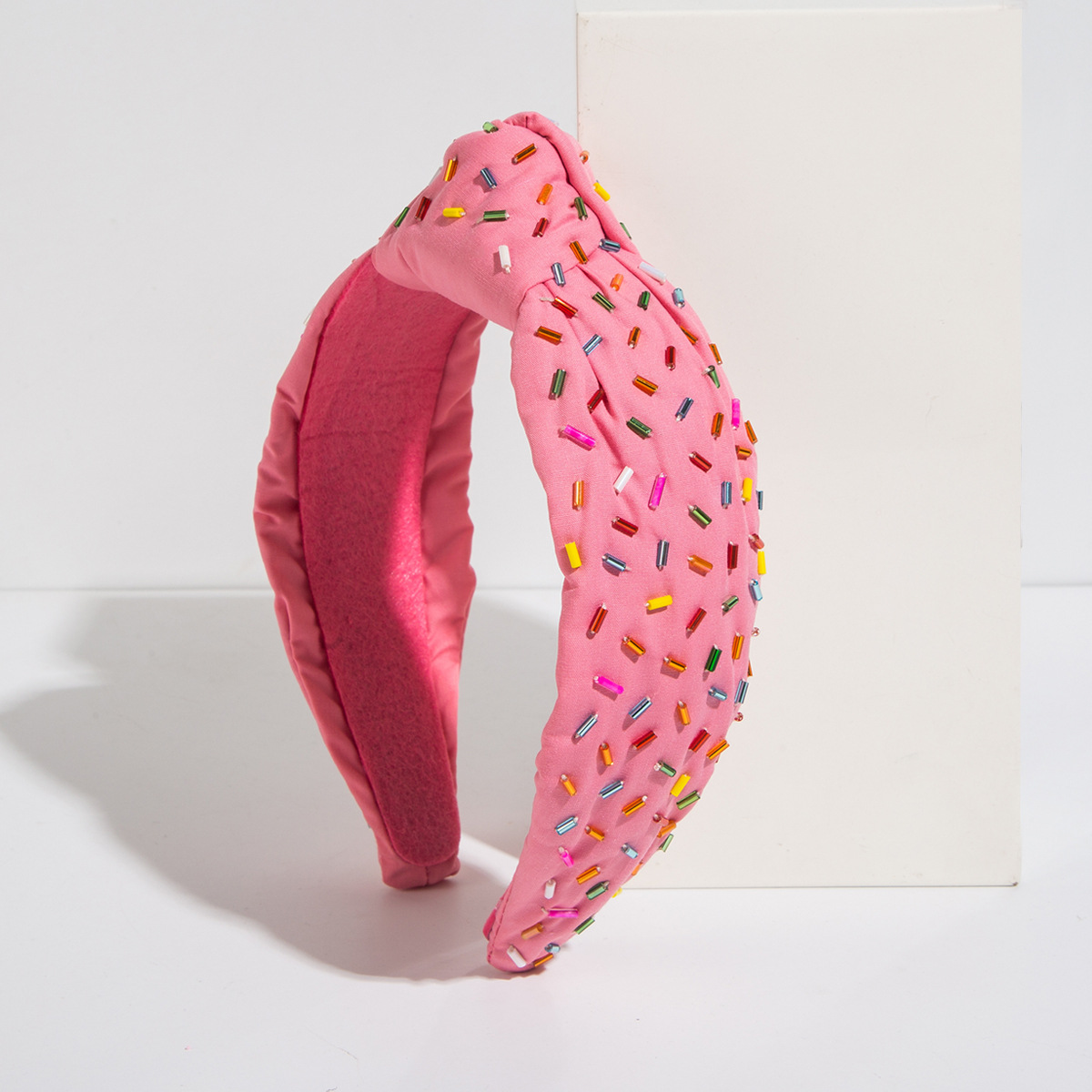 Fashion Hand-stitched Glass Tube Headband Temperament — foto 5