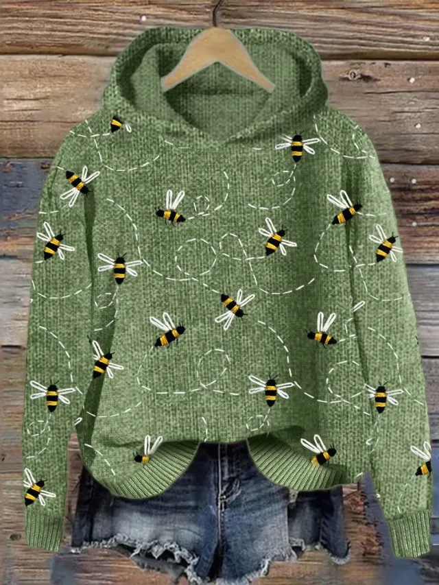 Animal Print Hooded Women's Sweater 12Style - Shop at LoveMi