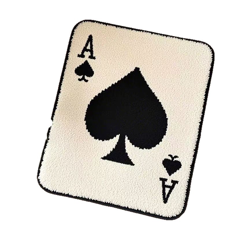 Ace Of Spades Bathroom Absorbent Rug Cute And Non-slip