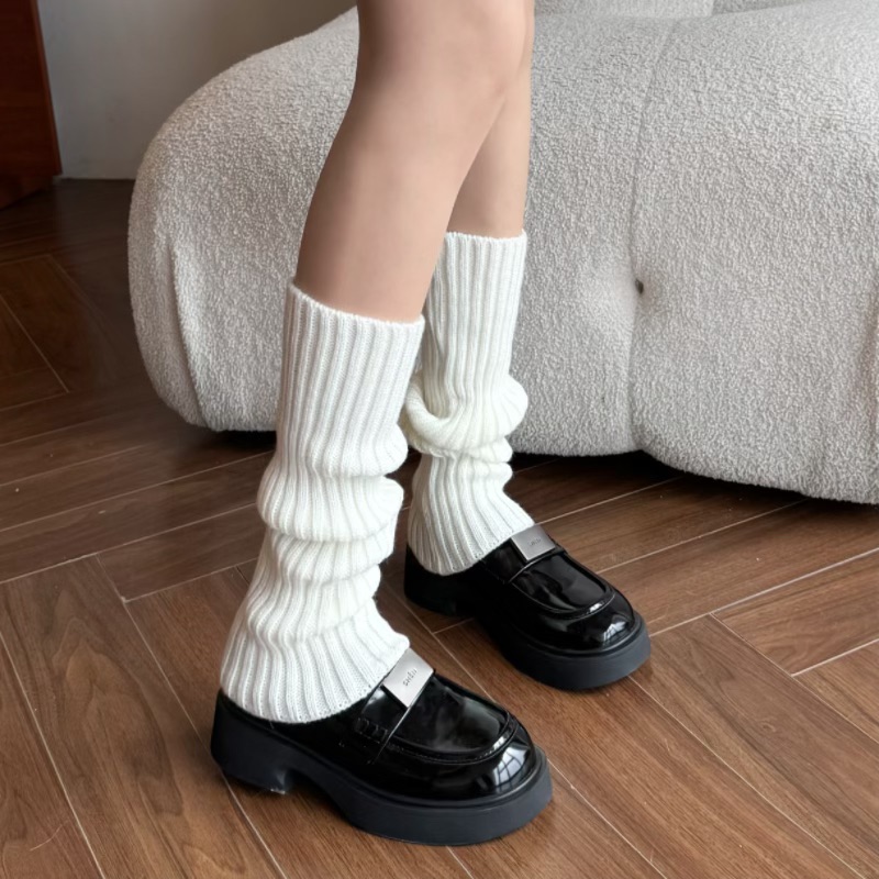 Thickened Knitted JK-style Sock Booties For Women