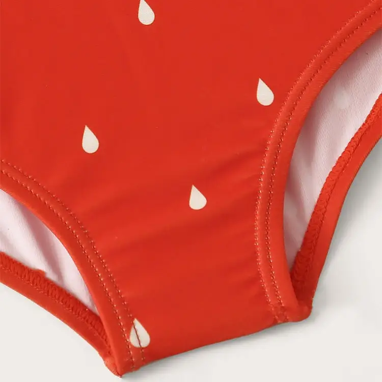 Children's Swimsuit Female Cute Strawberry One-piece