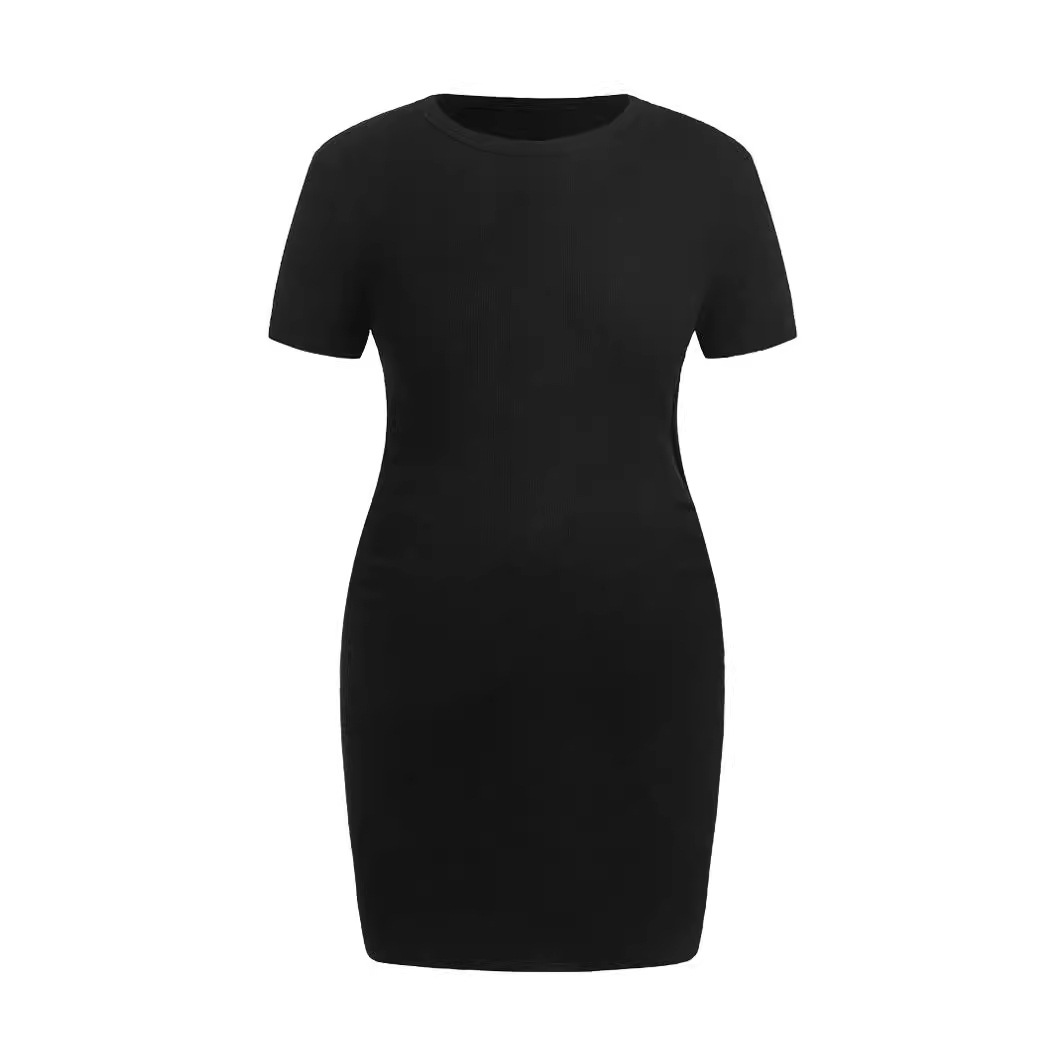 Pregnant Women's Short Sleeve Round Neck Dress