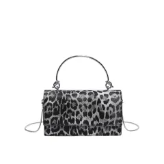 Women's Fashion Leopard-print Shoulder Bag - Black - View 1