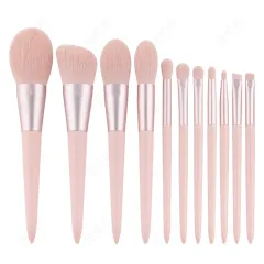 Light Blue Handle Makeup Soft Soft Hair Foundation Eye Shadow Brush - 11 Light Pink Opp - View 1