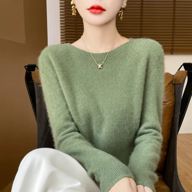 Women's Bottoming Sweater Loose Inner Wear Sweater Spearmint - Shop at LoveMi