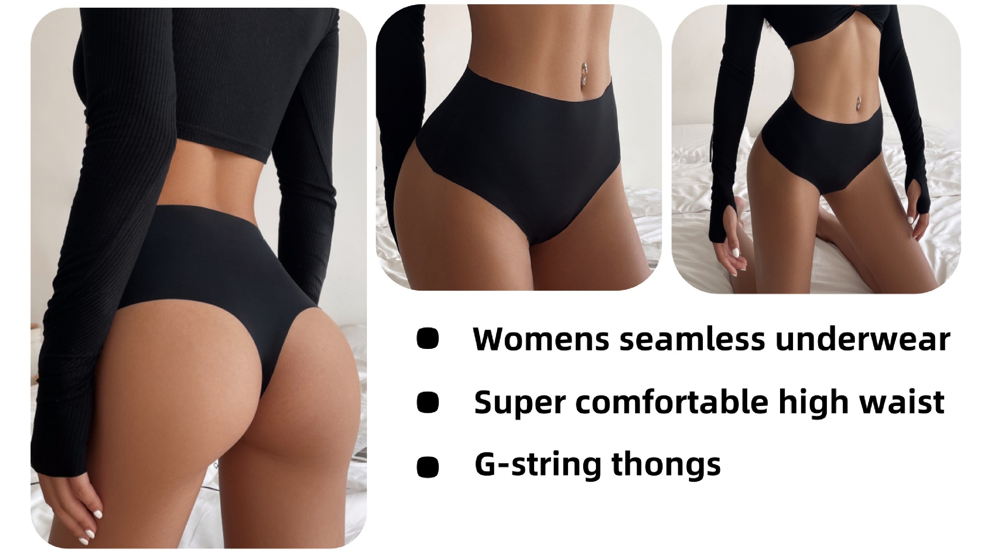 Title 4, Seamless One-piece High Waist Ice Silk Women