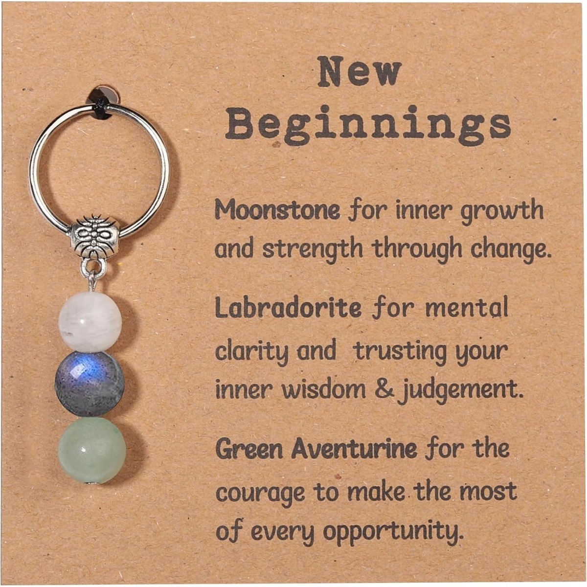 New Green Chalcedony Bracelet Zebra Keychain