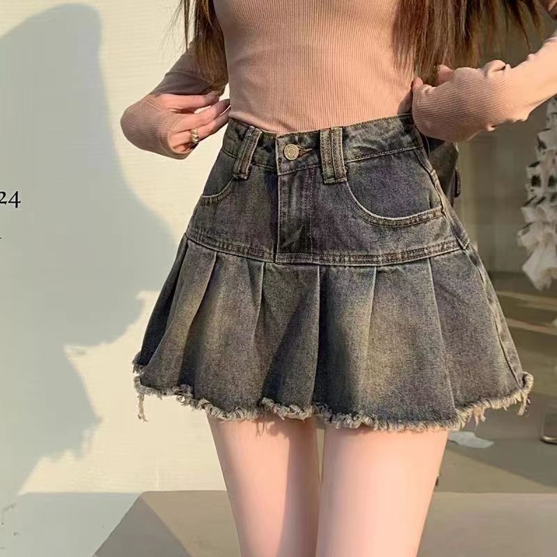 Title 1, American Retro Pleated Exposure-proof Skirt