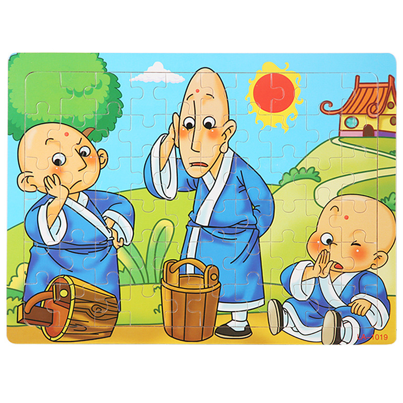 Three Monks Carrying Water