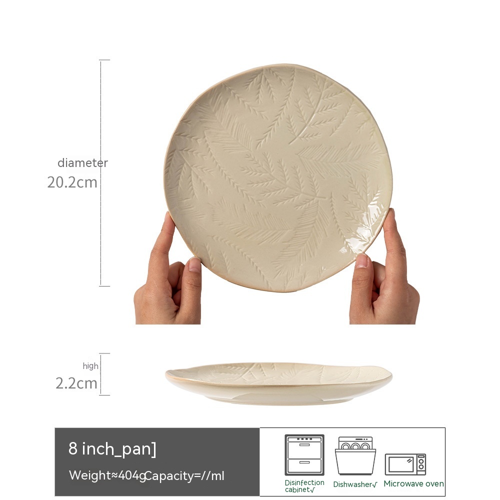 Shallow Plate Milky White