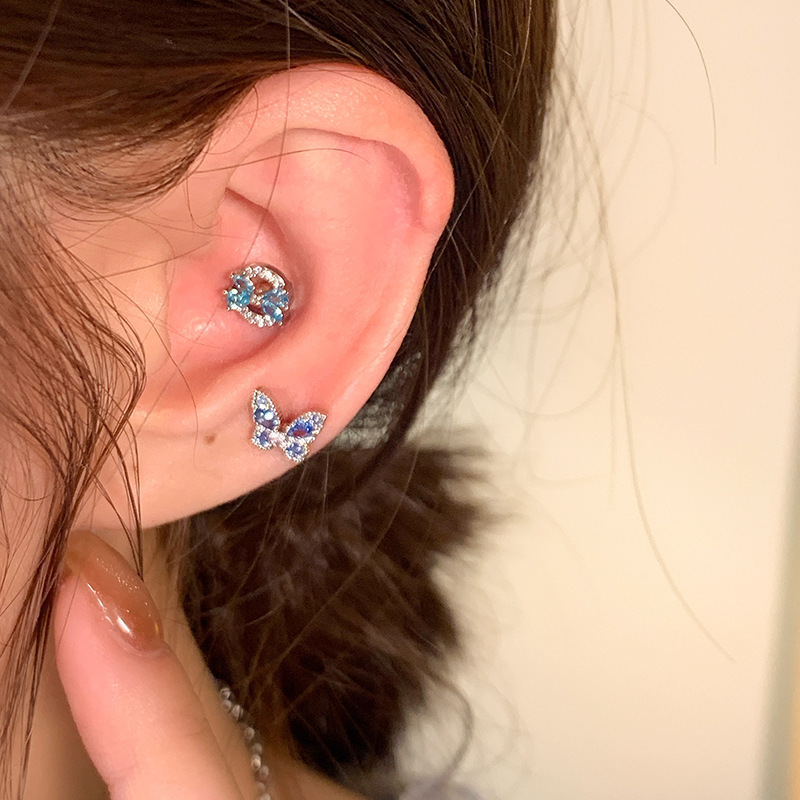 Light Luxury Minority High-grade Super Zircon Earrings