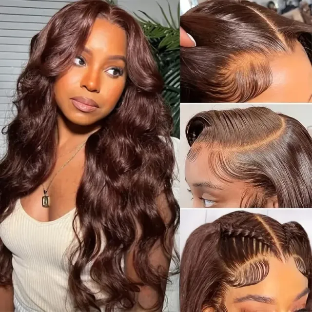 Women's European And American Fashion Front Lace Wig Ly082 Dark Brown - Shop at LoveMi