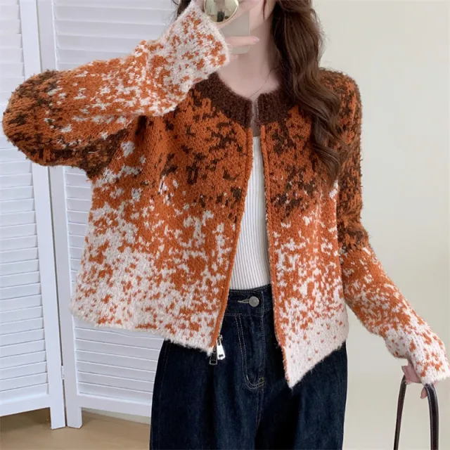 Female Autumn And Winter Lazy Style All match Sweater Maroon - Shop at LoveMi