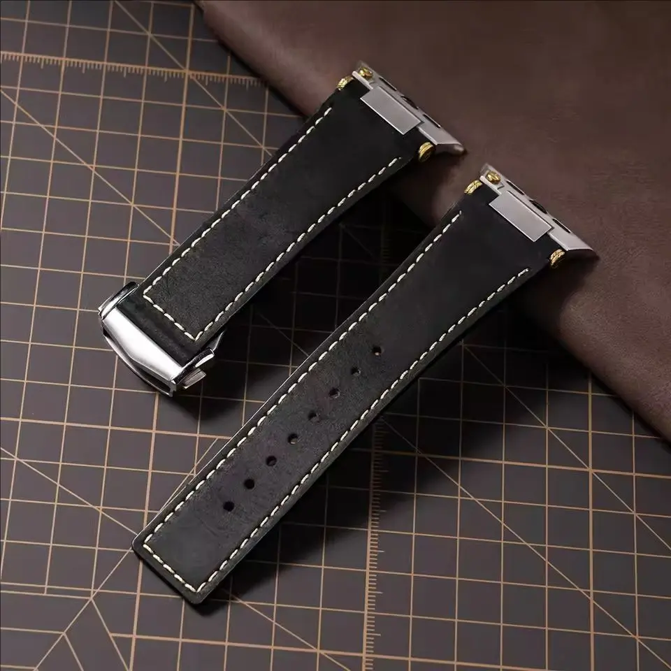 Explorer First-layer Leather Watch Strap