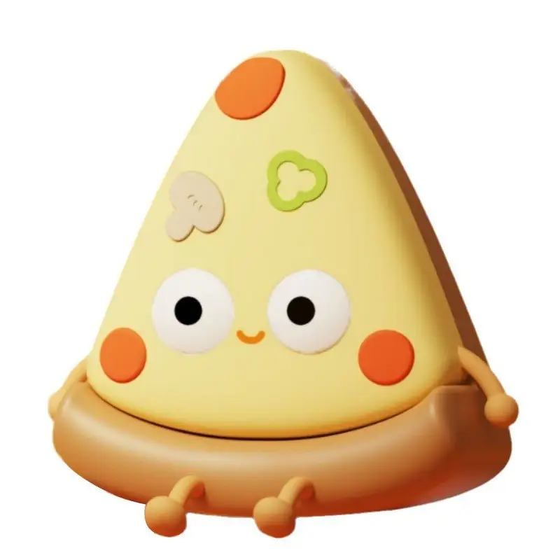 Creative Lovely Bedroom Soft Light Pizza Small Night Lamp USB Decompression Toy
