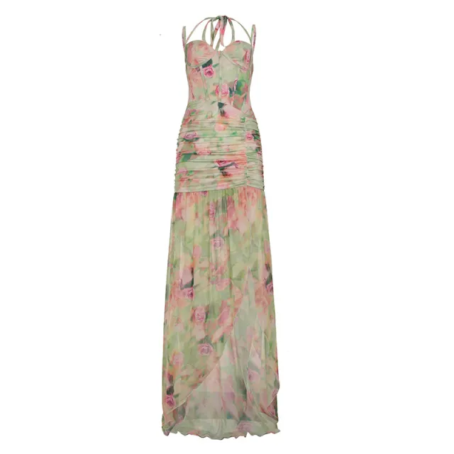 Waist Slimming Sling Irregular Dress Color - Shop at LoveMi