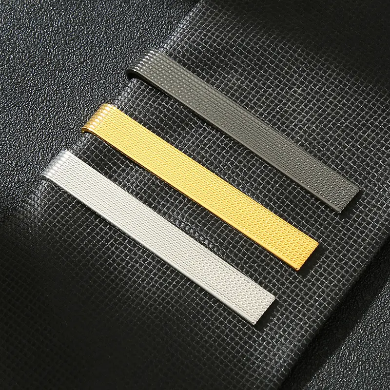 Fashionable One-word Tie Clip Solid Color Simple
