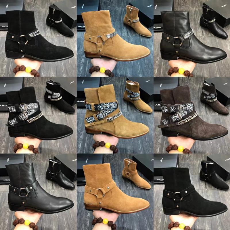 Genuine Leather Western Pointed-toe Cowboy Boots