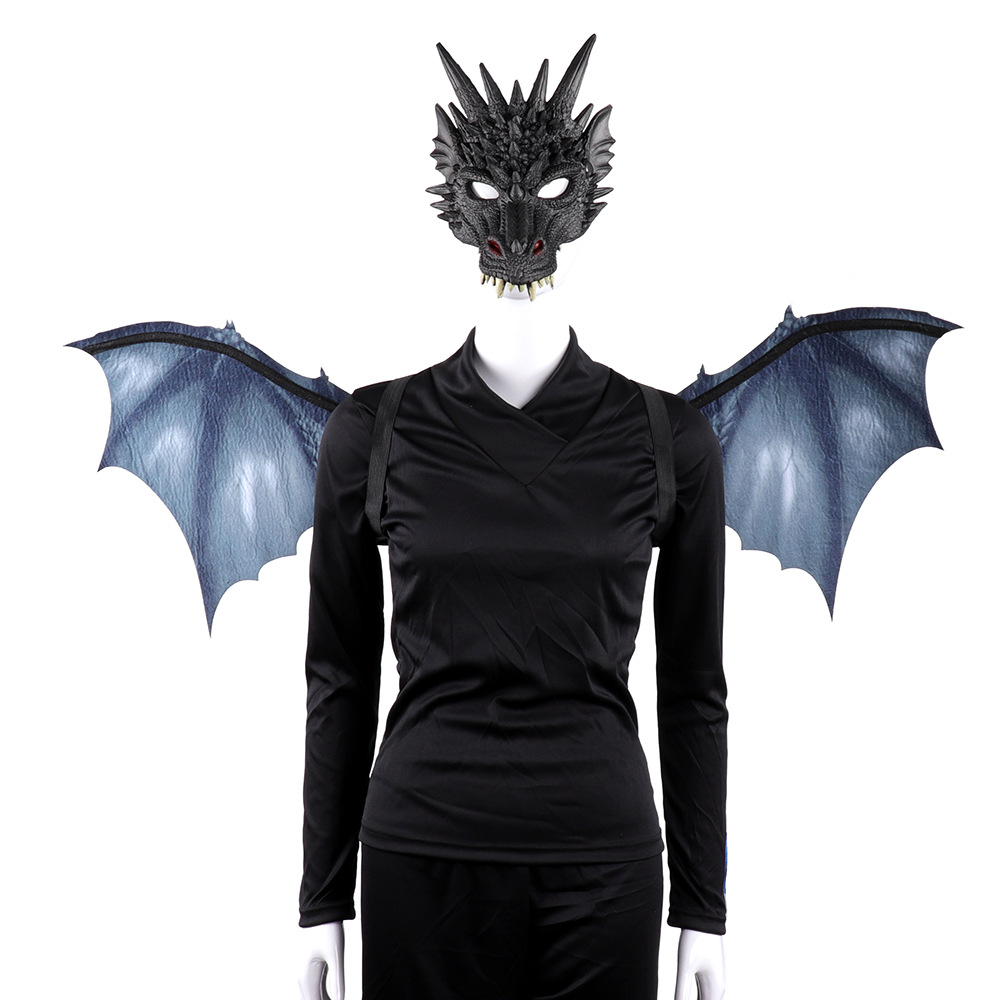 Title 13, Cos Head Cover Men Non Woven Dragon Mask Wings ...