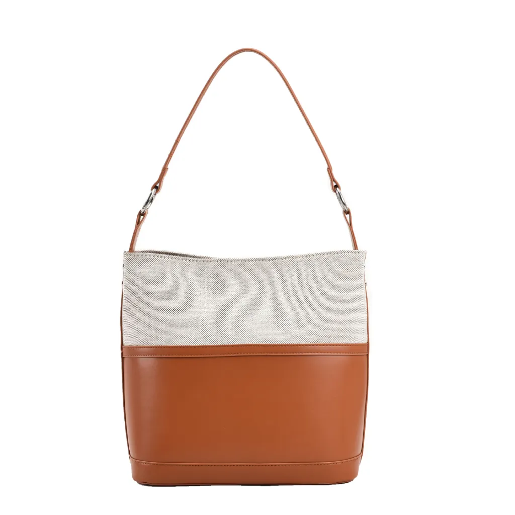 New Simple Rui Camp Bucket Bag All-match Fashion Portable Crossbody - Brown