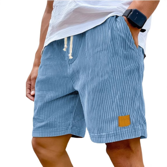 New Mens Retro Embroidered Casual Shorts — image 1