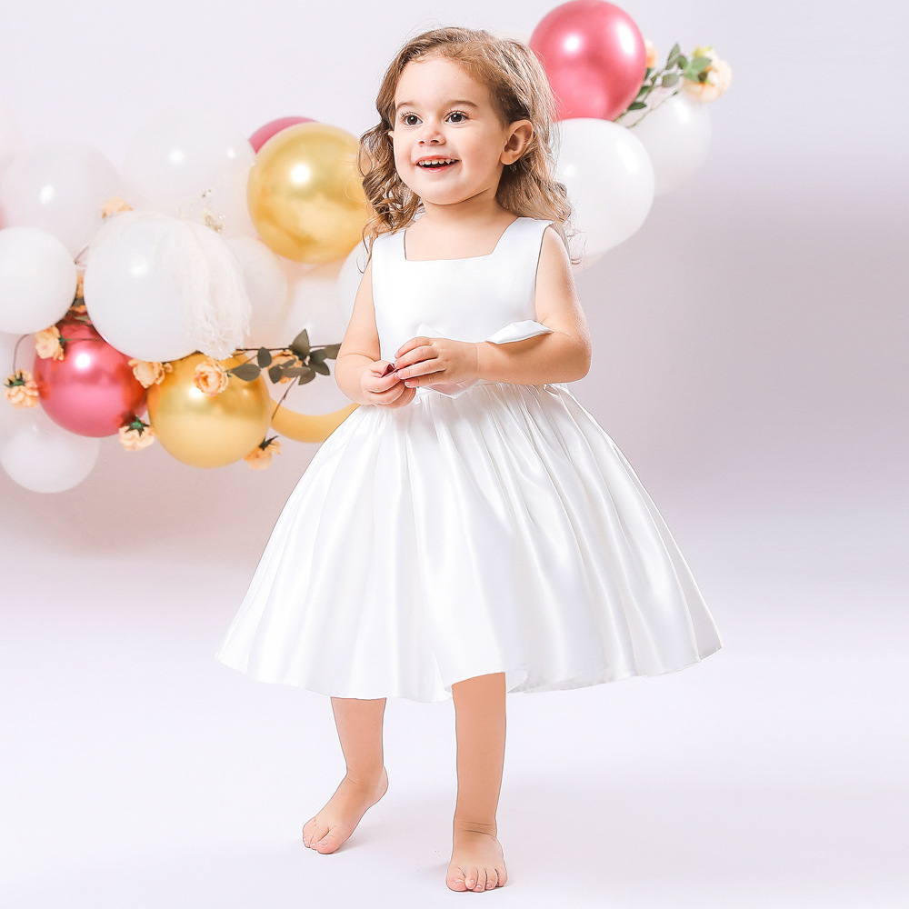 Birthday Dress Big Bow Flower Girl Wedding Dress Dress - Image 2
