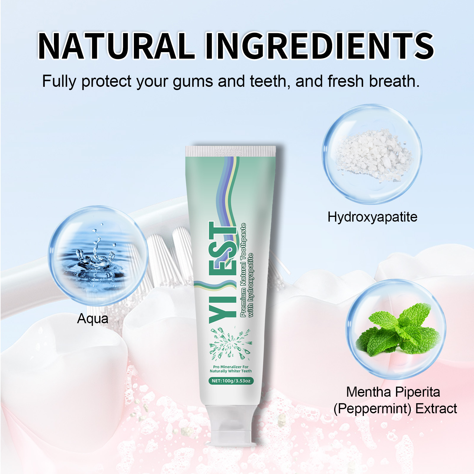 Title 3, Nano Hydroxyapatite Deodorant Tooth Tut Mint To...