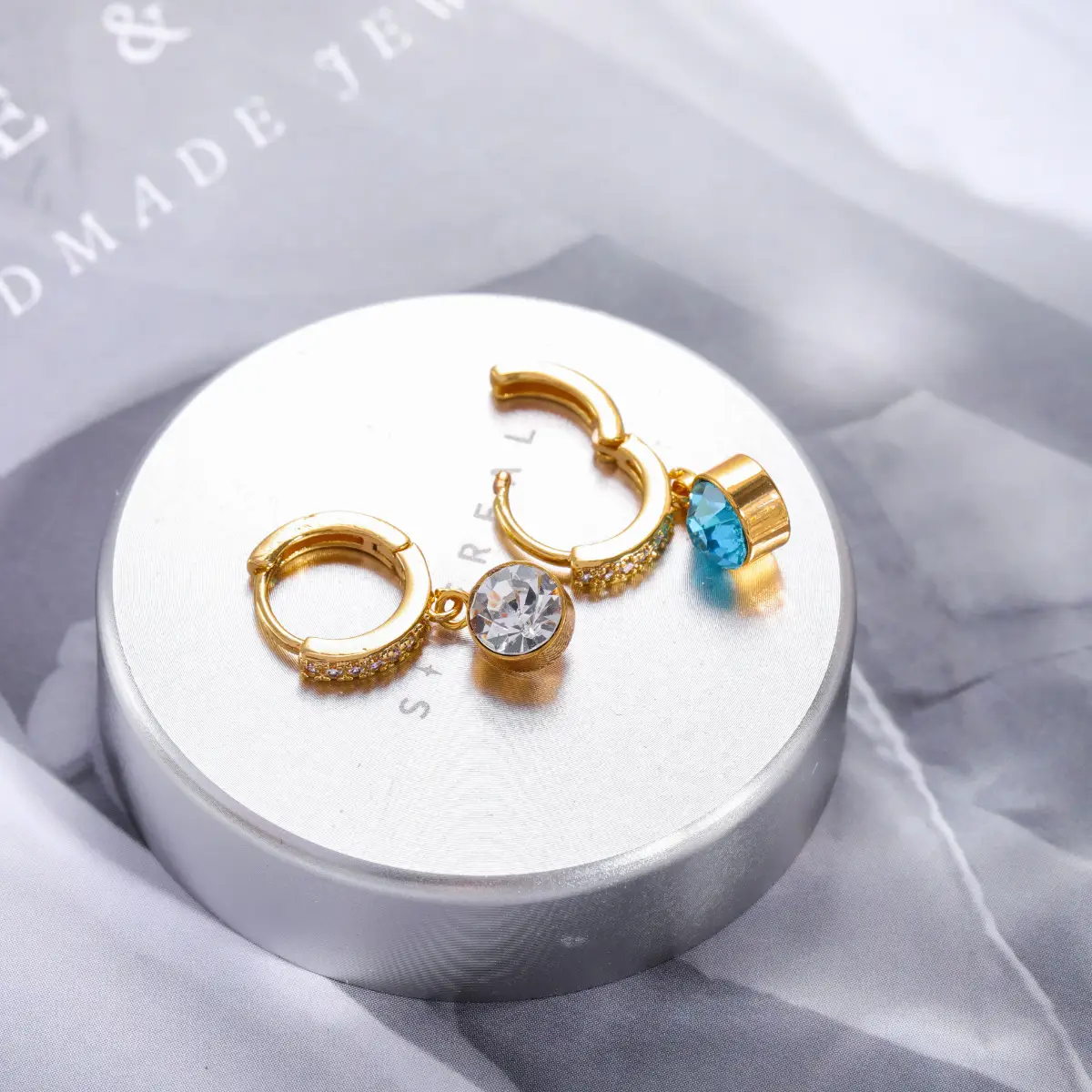 December Zirconium Stone Earrings For Women