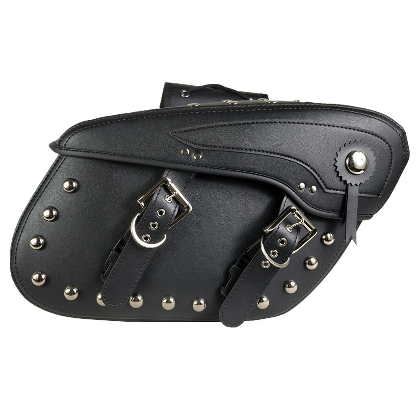 Motorcycle Leather Hanging Box Pannier Bag